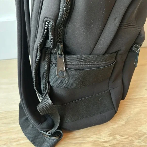 Dagne Dover Large Dakota Neoprene Backpack Onyx Black Large Travel Laptop Bag - Picture 14 of 16